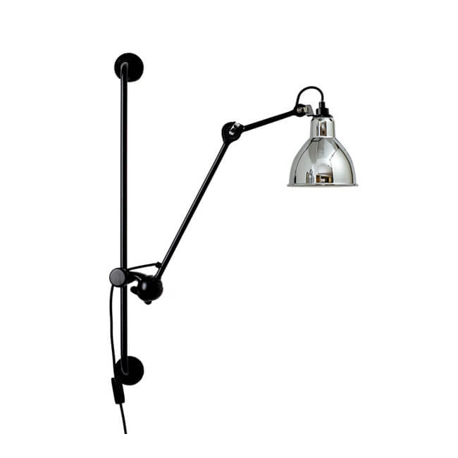 Industrial Vintage Iron Long Pole Swing Arm Wall Sconce