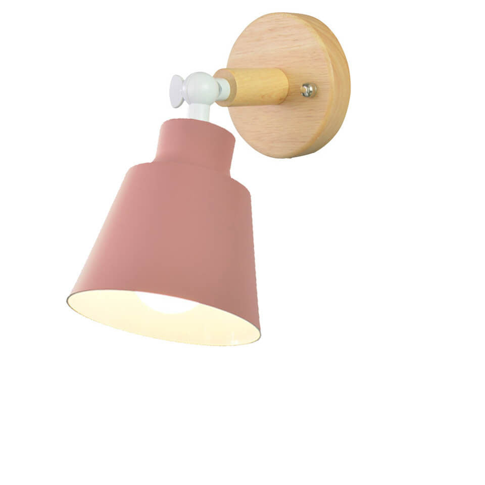 Nordic Minimalist Macaron Solid Color Rotatable Wall Sconce