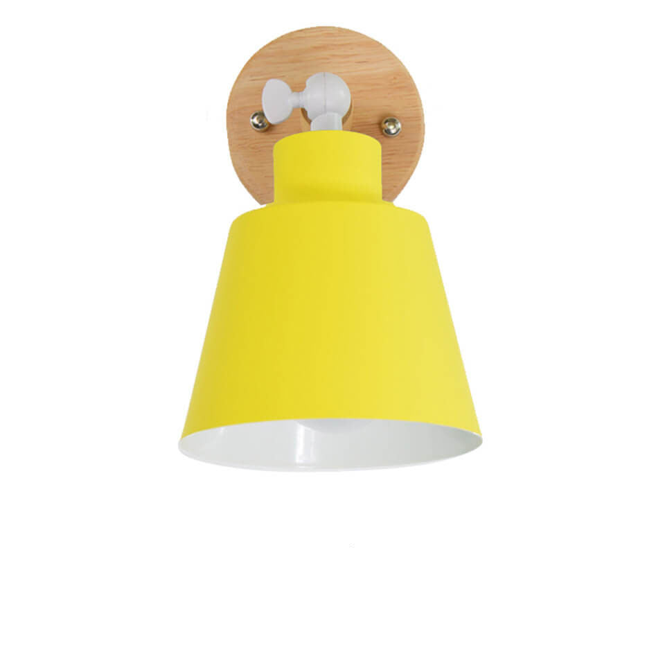 Nordic Minimalist Macaron Solid Color Rotatable Wall Sconce