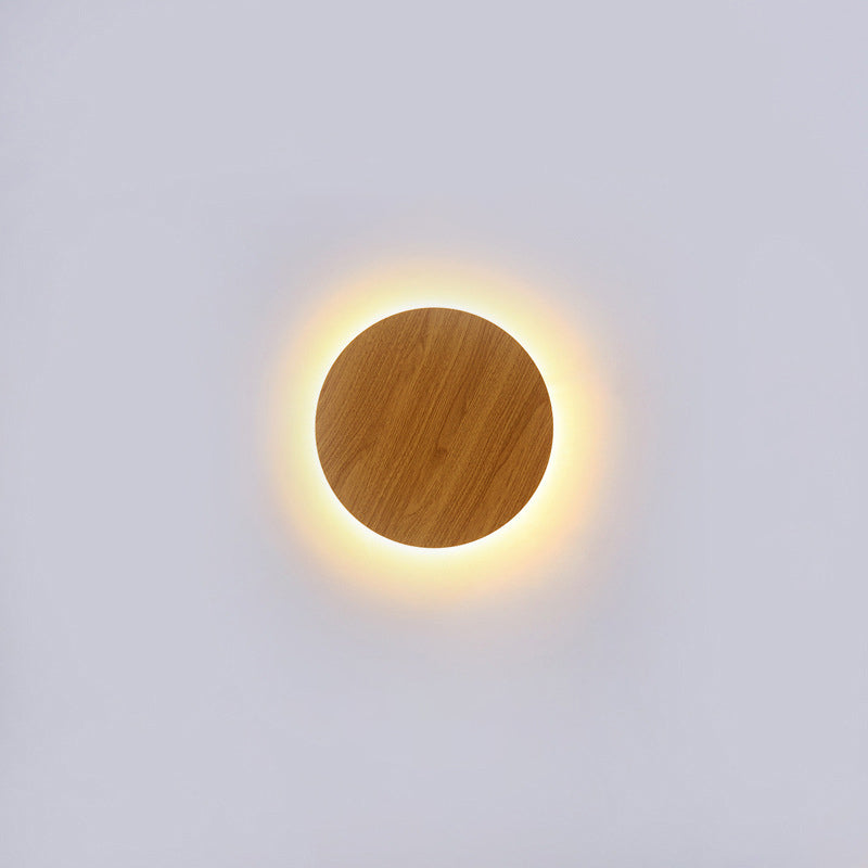 Modern Minimalist Round Eclipse Iron LED Wall Sconce