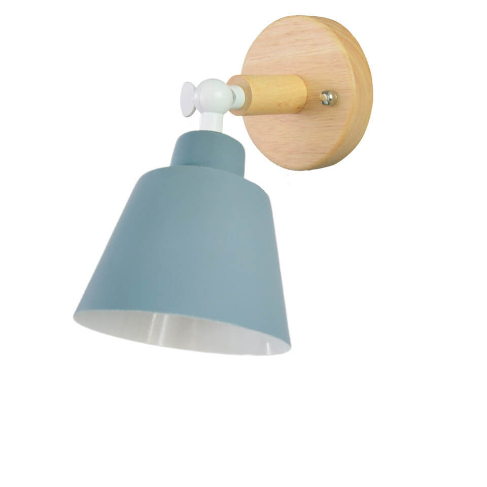 Nordic Minimalist Macaron Solid Color Rotatable Wall Sconce