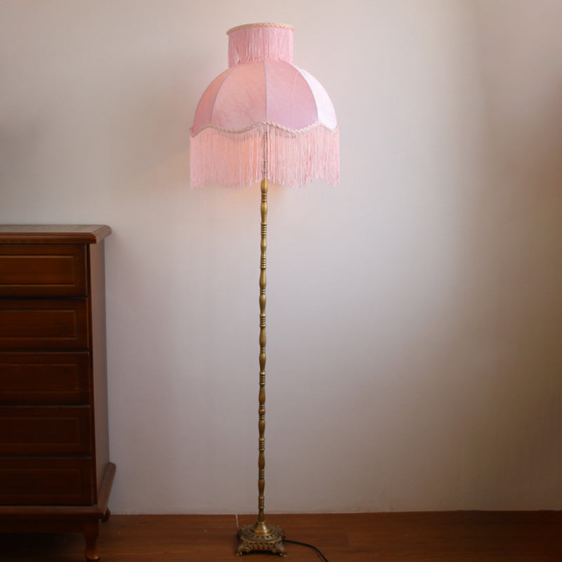 Vintage Red Floor Lamp