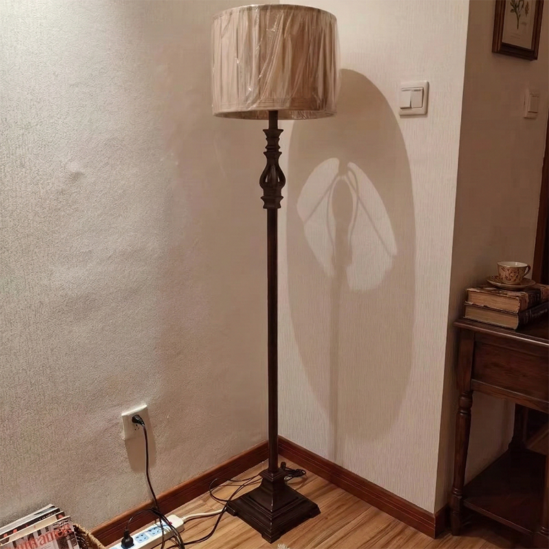 European Brown Floor Lamp