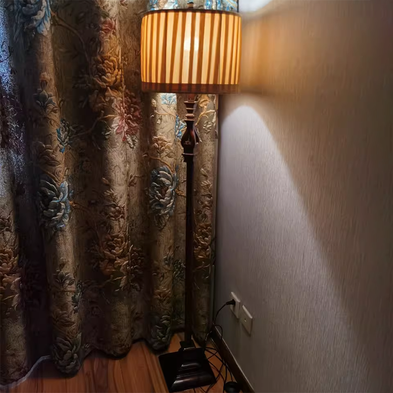 European Brown Floor Lamp