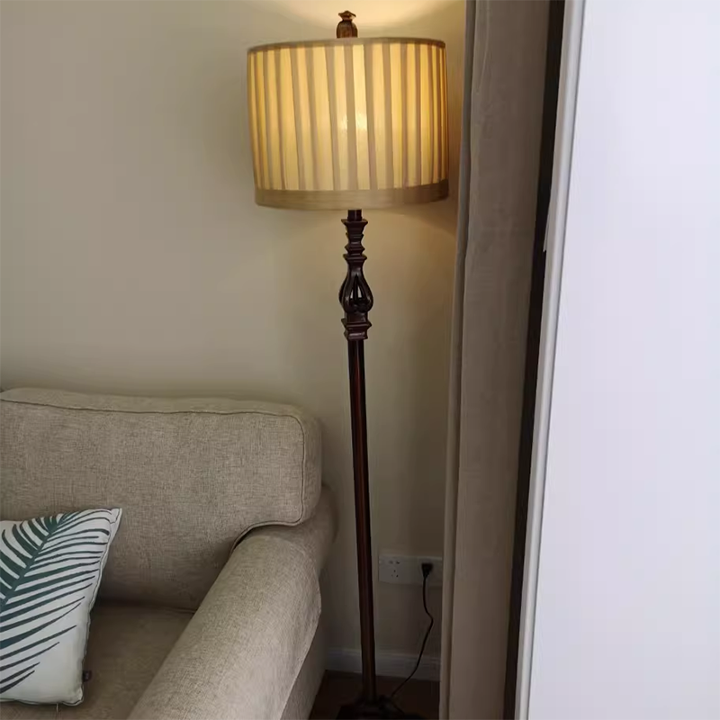 European Brown Floor Lamp