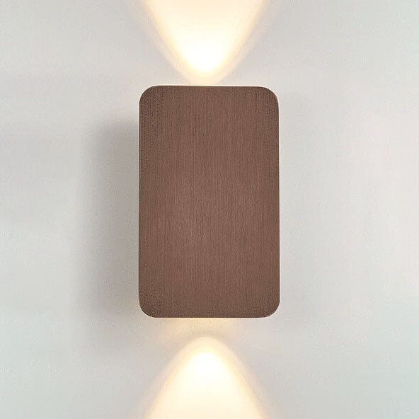Nordic Minimalist Aluminum Rectangular Flat Wall Sconce