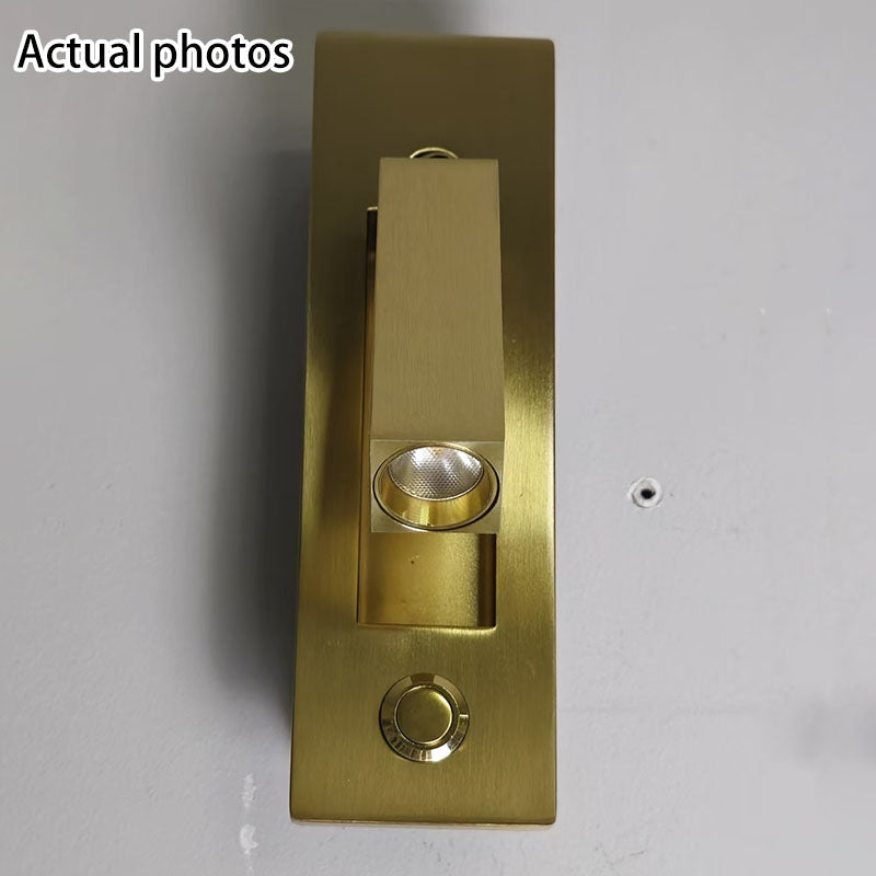 Modern Minimalist Rectangular Recessed Aluminum LED Wall Sconce