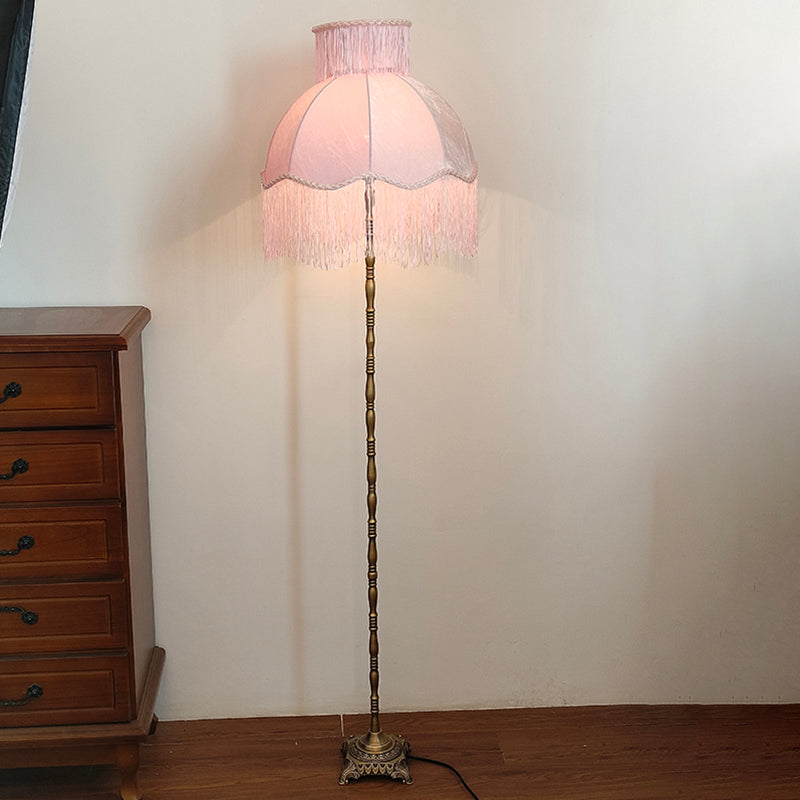 Vintage Red Floor Lamp