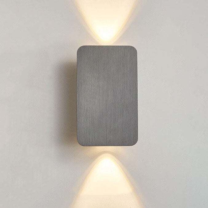 Nordic Minimalist Aluminum Rectangular Flat Wall Sconce
